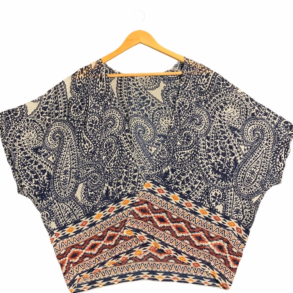 Sheer Aztec kimono